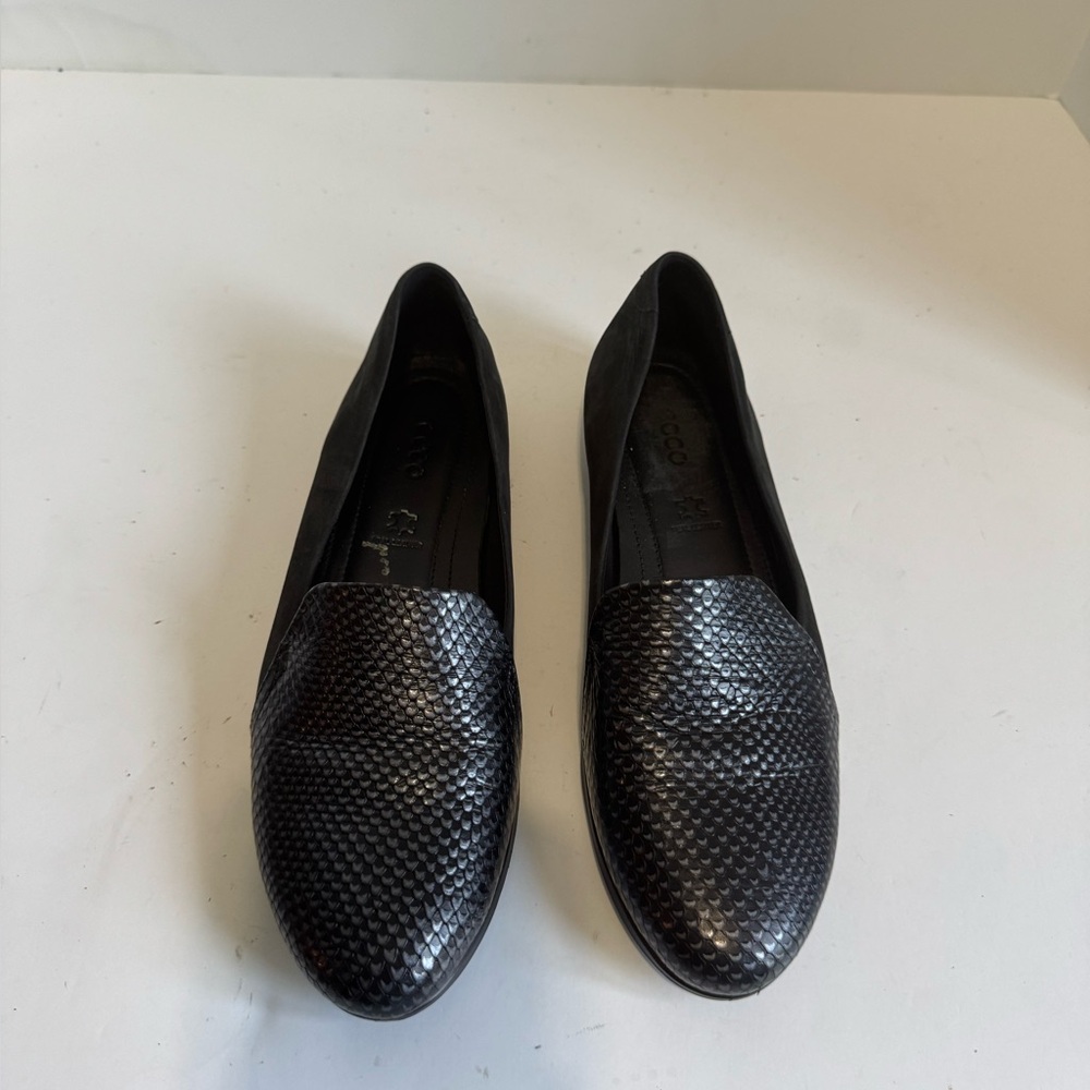 Ecco Touch Ballerina 2.0 Black Leather Shoes EU 37 - Picture 2 of 16